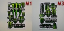 samolepky Monster Energy, Red Bull, Fox, Rockstar a další