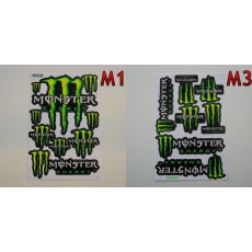 samolepky Monster Energy, Red Bull, Fox, Rockstar a další